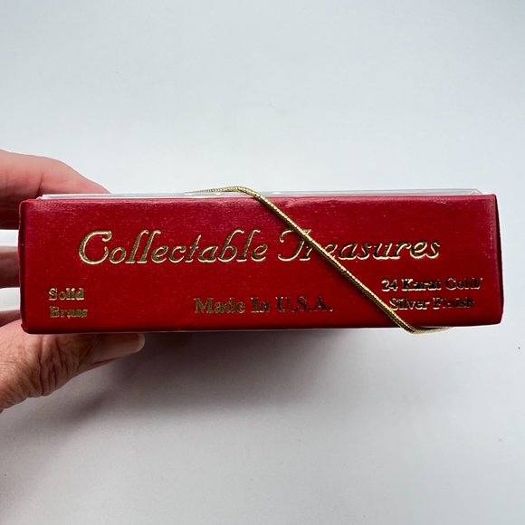 BOSTON Old North Church Ornament by Collectible Treasures 24k Gold Finish NIB - Picture 5 of 8